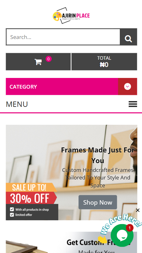 Ajirin Place online art shopping